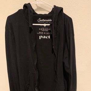 Pact Zip Up Hoodie Black Women’s XL